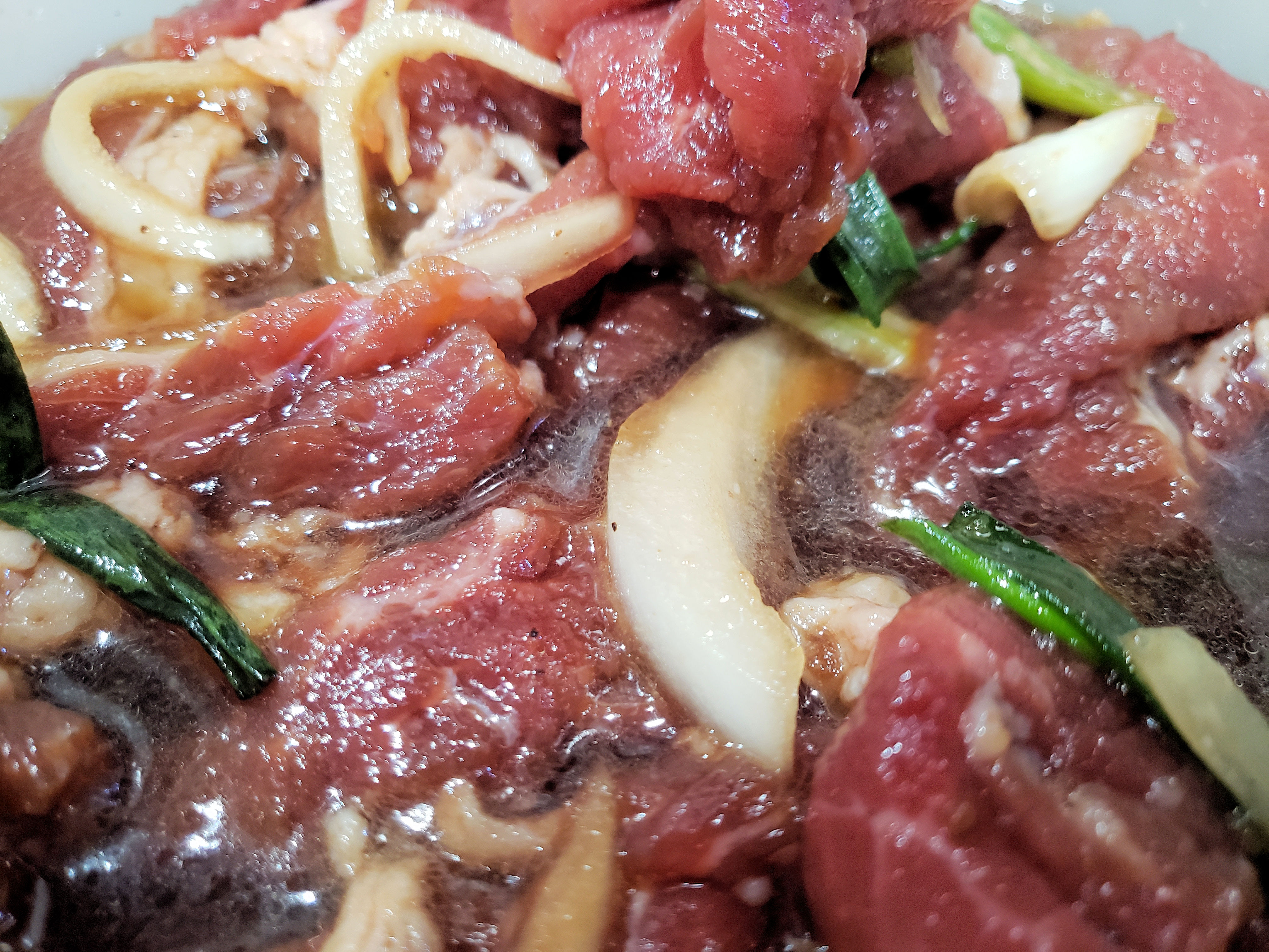 Marinating Beef
